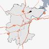 Map of Stockton-on-Tees showing the location of Cowpen Lane Industrial Estate in relation to the main transport links.