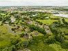 Drone image of Belasis Business Park showing buildings and green space