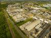 Drone image of Cowpen Lane Industrial Estate showing warehouses and buildings